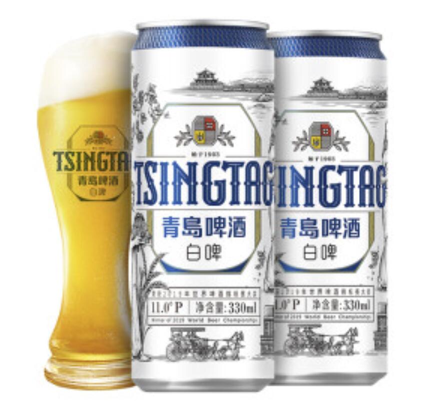 76.75元，青岛啤酒 全麦白啤11度330ml*24听需买3件