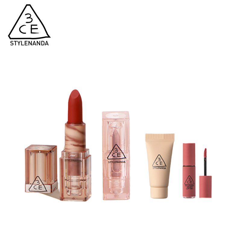 【3CE】三熹玉柔雾哑光透明口红2支