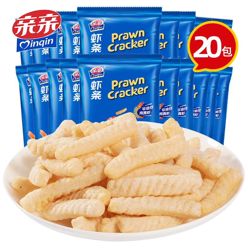 【16.9包邮】亲亲 虾条18g*20袋