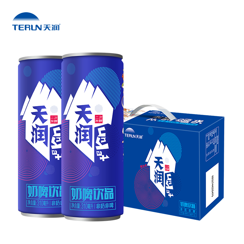 天润新疆特产乳酸菌饮料奶啤310ml*7罐