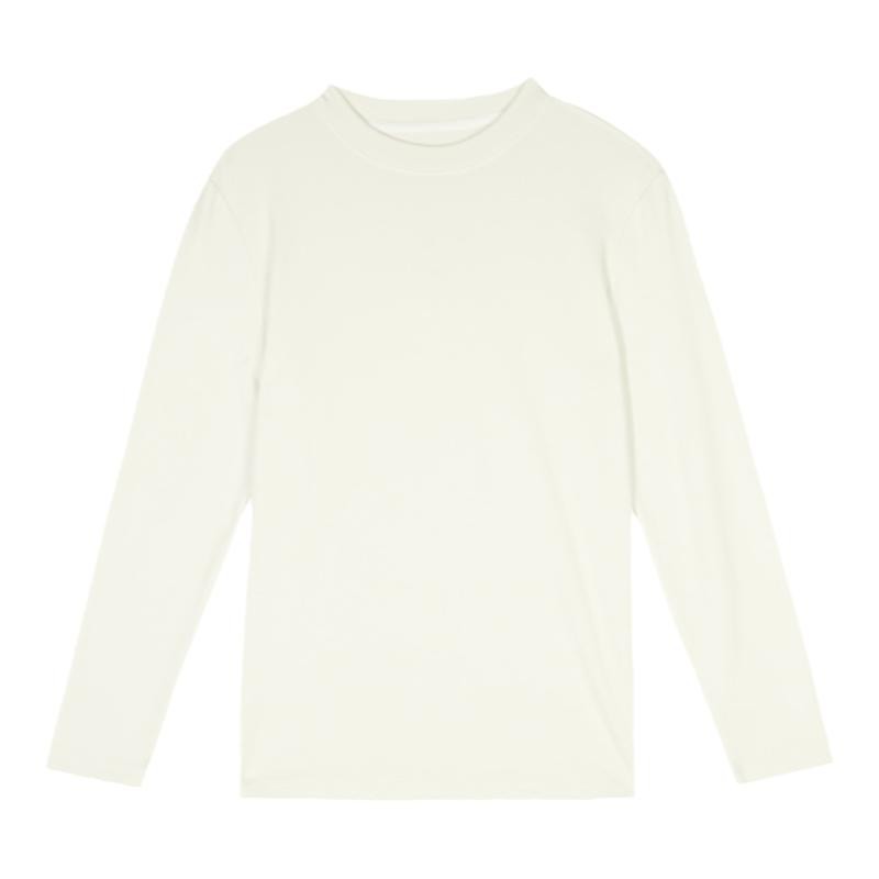 拇指白小T长袖T恤男春新款