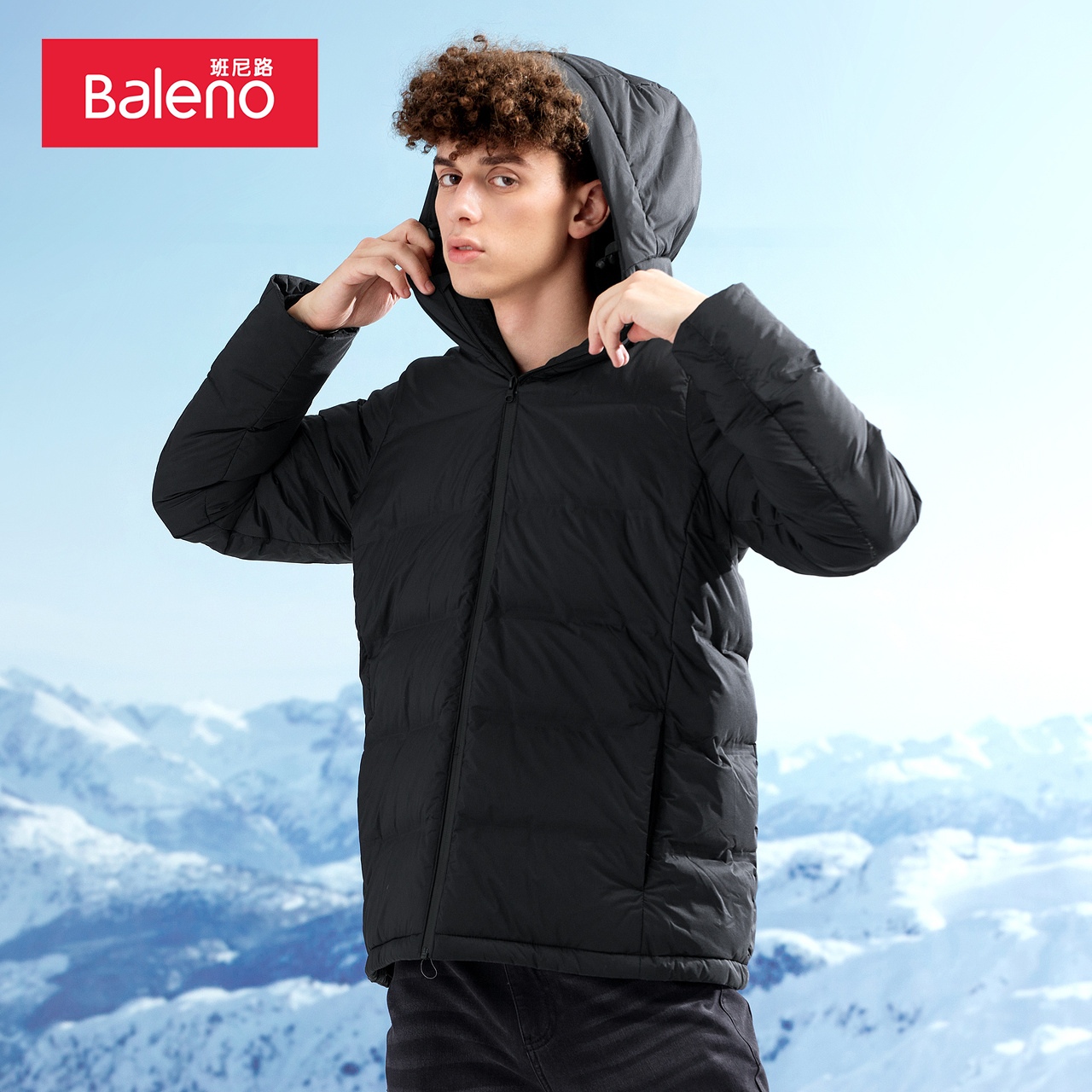 班尼路羽绒服男面包服保暖休闲外套