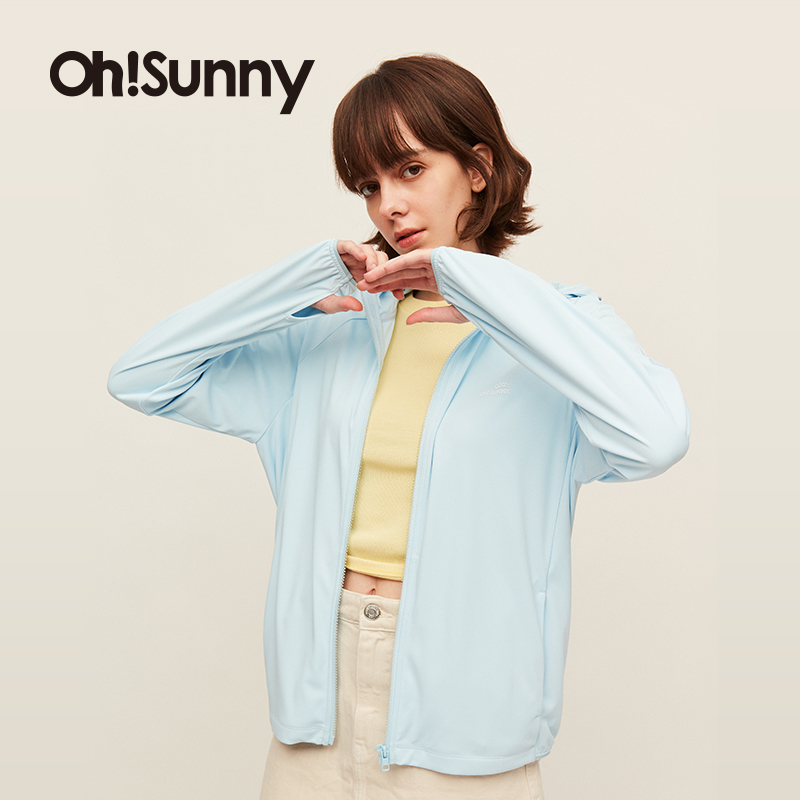 ohsunny春夏护脸透气连帽防晒衣
