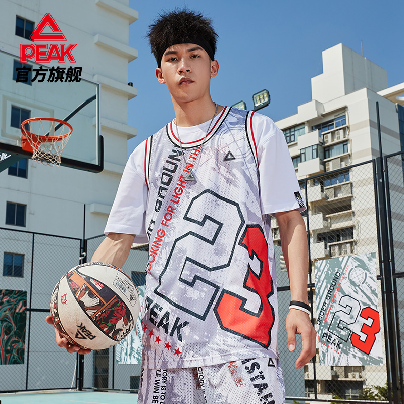匹克篮球背心2022夏新款运动休闲无袖T恤男