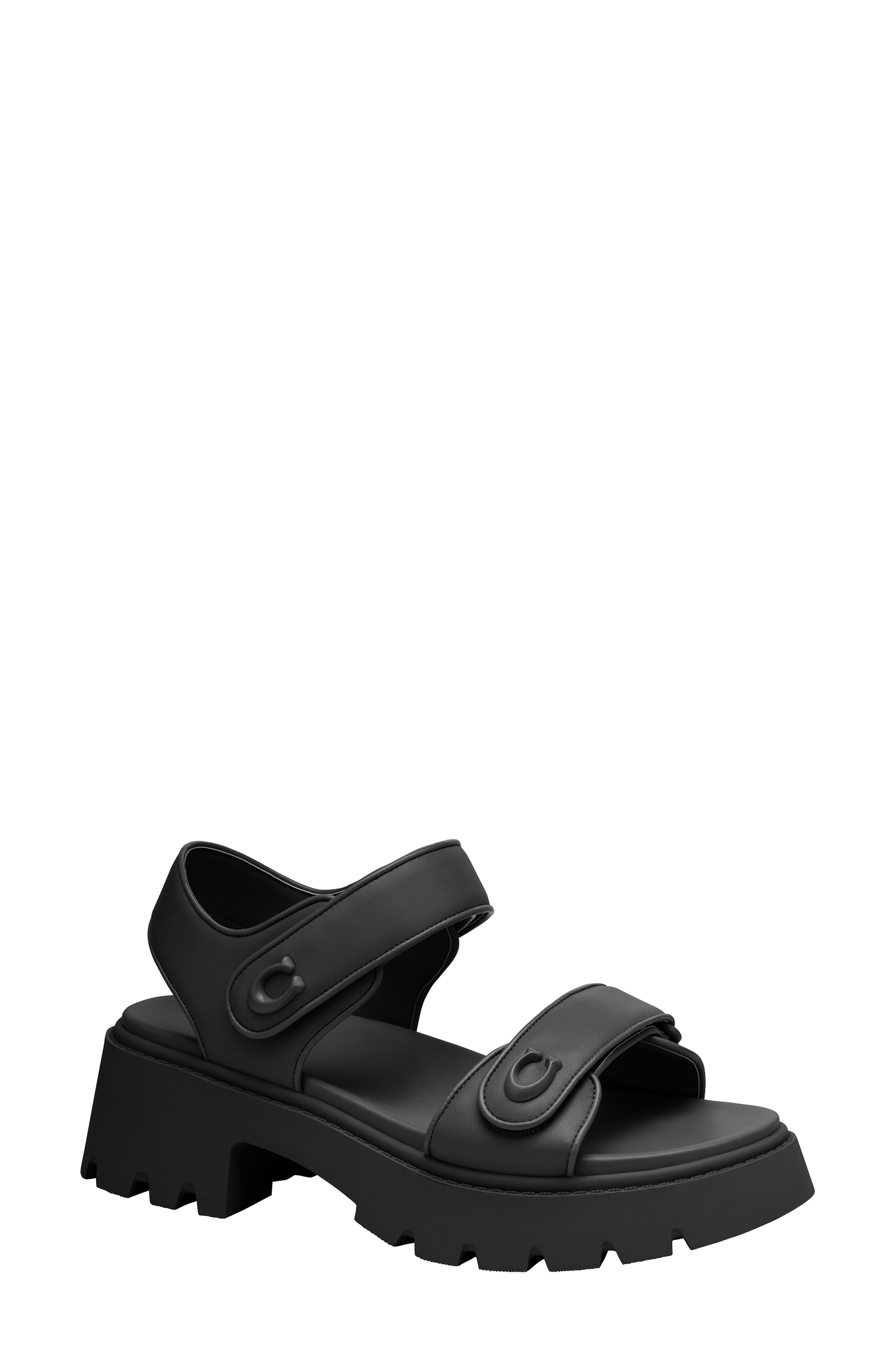 COACH Brynn Ankle Strap Platform Sandal