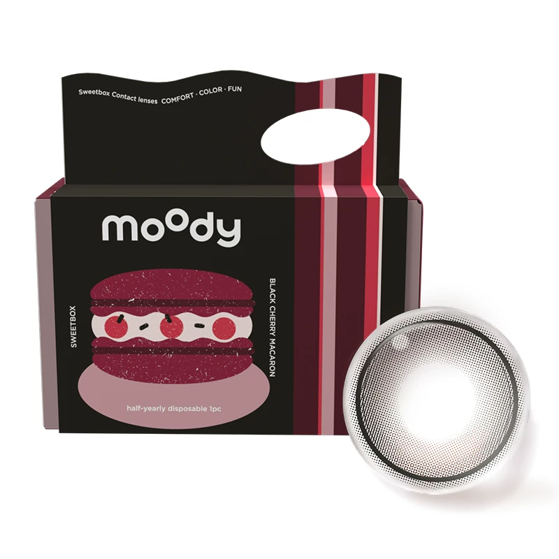 moody美瞳彩色隐形眼镜单片