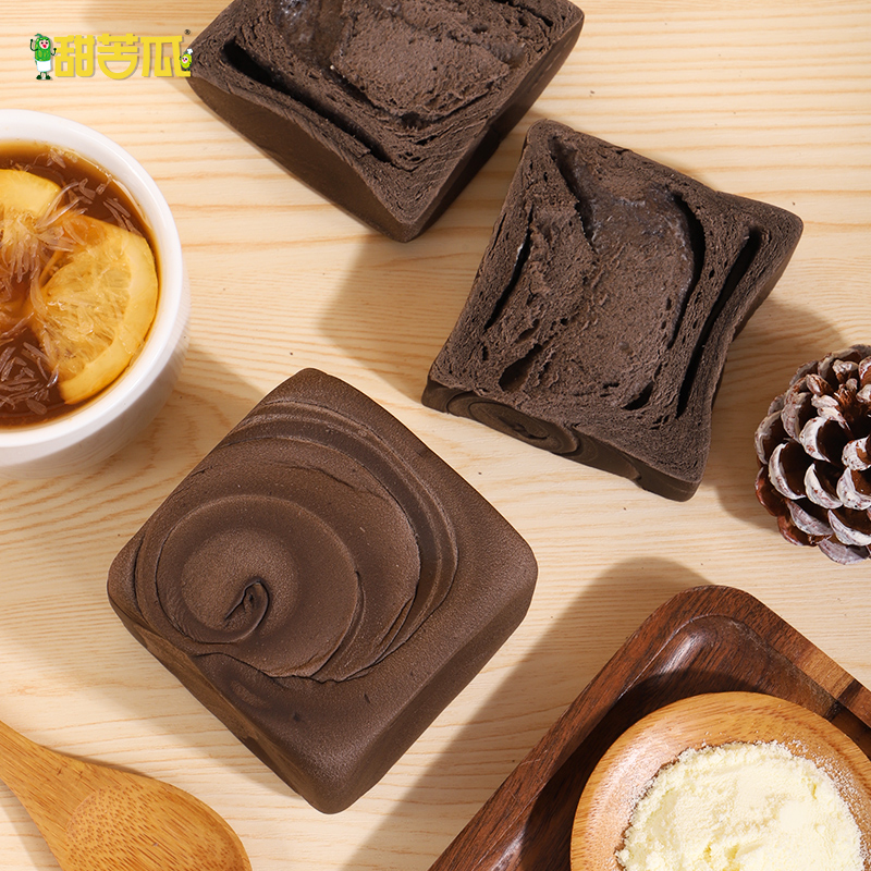 【拍4件！】甜苦瓜手撕面包共90gx4包