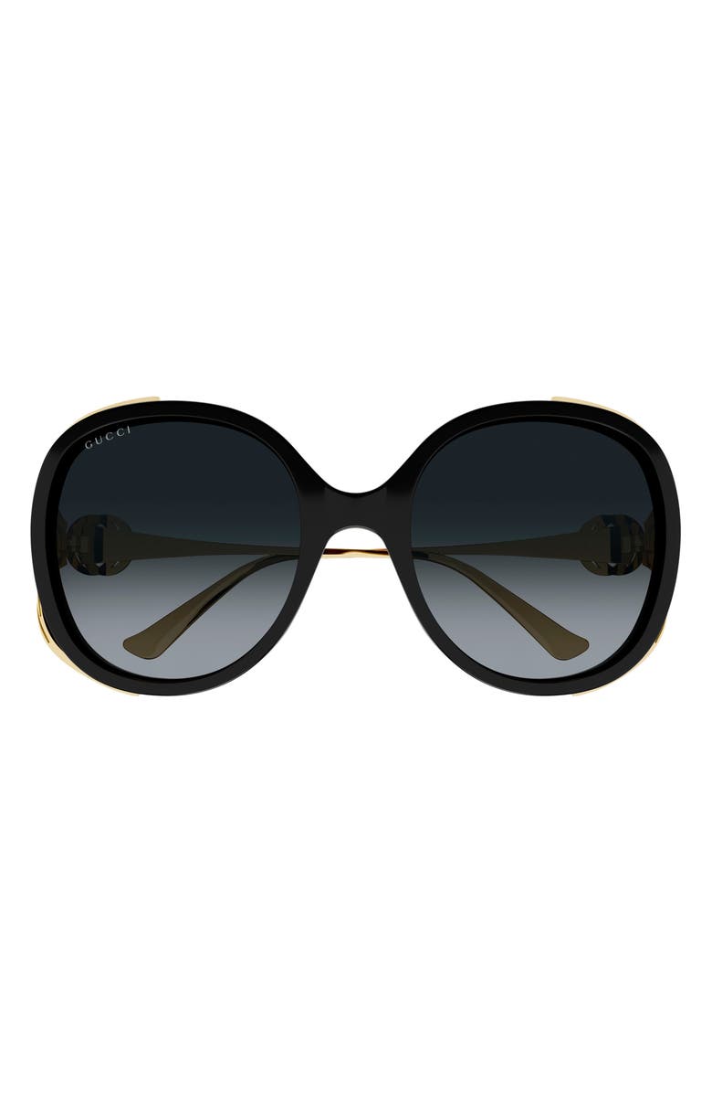 Gucci 56mm Gradient Oval 太阳镜