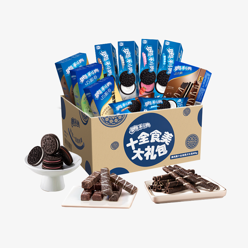奥利奥十全食美大礼包超值10盒（共809g）