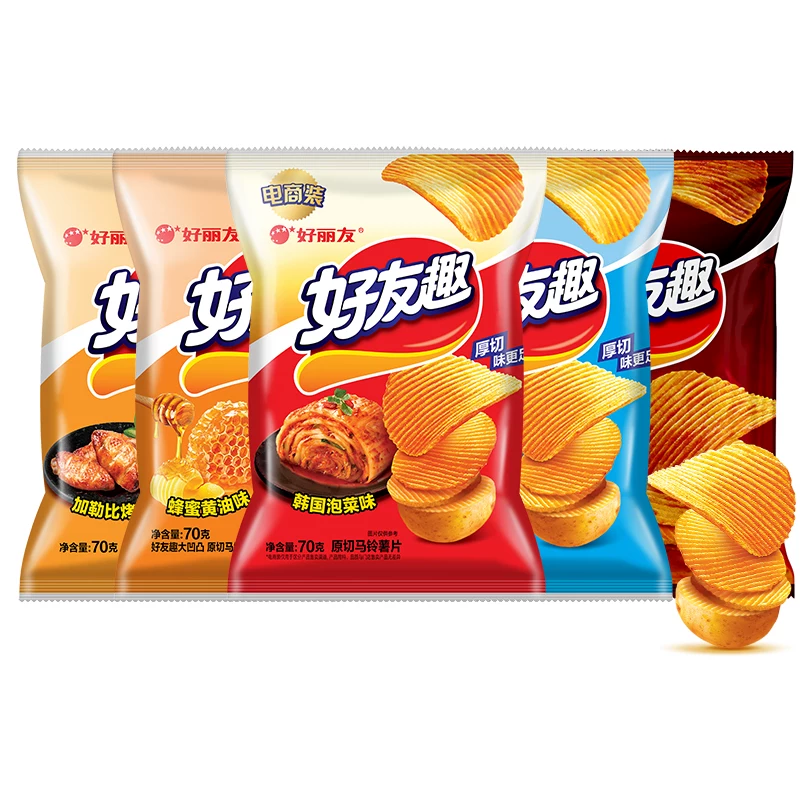 好丽友好友趣薯片70g*5袋