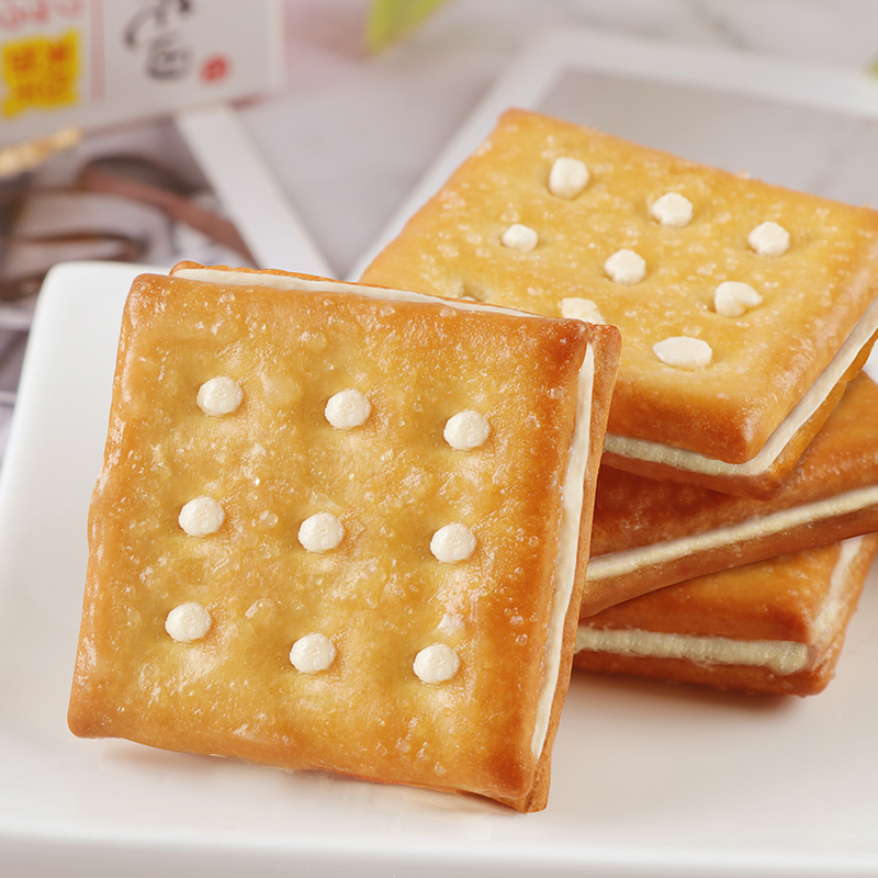 【拍5件】倍之味~鲜奶味夹心饼干90g*5盒