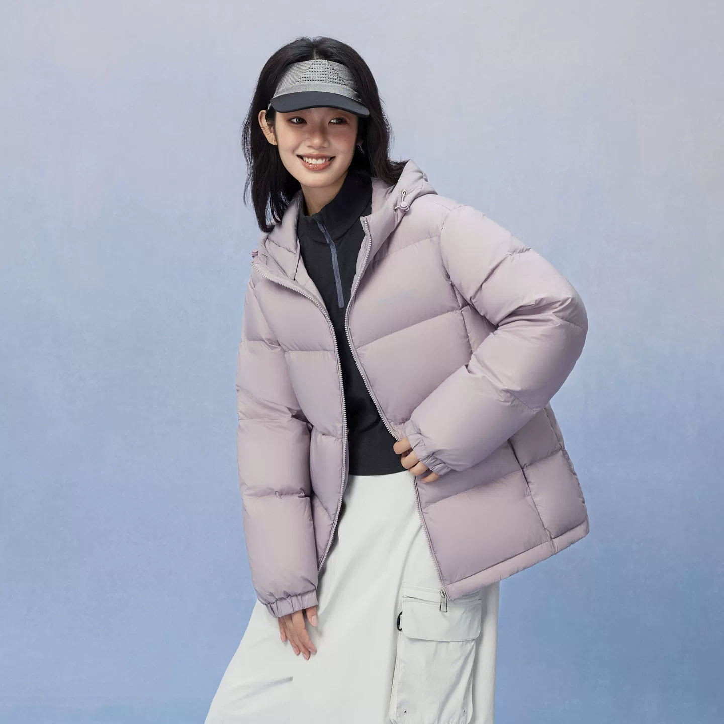 雅鹿短款羽绒服女2026年冬季新款蓄热连帽加厚保暖三防免洗面包服