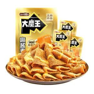 盐津铺子大魔王素毛肚麻酱味火锅六必居魔芋零食小吃休闲食品辣爽