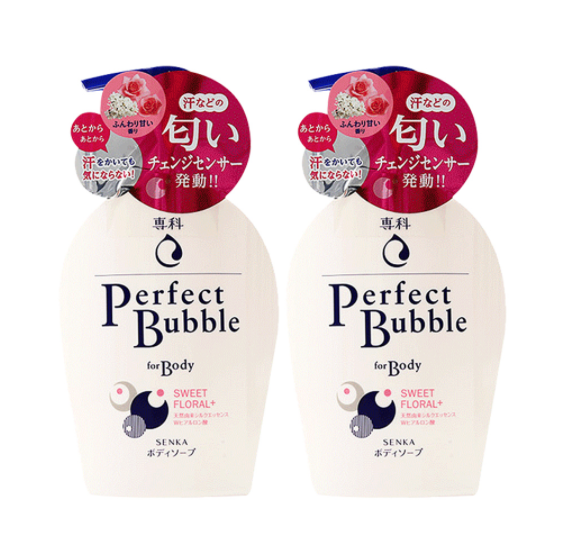 59元包邮！资生堂 珊珂 樱日和白瓶清凉舒爽花香沐浴露 500ml*2瓶