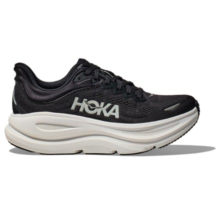 HOKA Bondi 9 男士跑鞋 Black/White 13 X-Wide