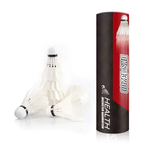 迪科斯羽毛球12只装耐打王正品不易打烂鹅毛室外比赛套装训练用球