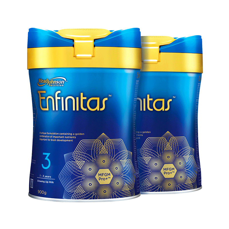 美赞臣乳铁蛋白婴儿奶粉3段900g*2罐