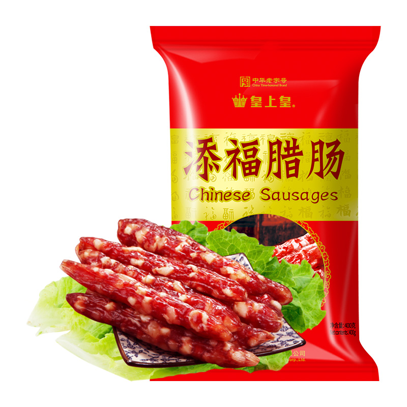 拍4件返32猫卡！皇上皇广式添福腊肠400g*4