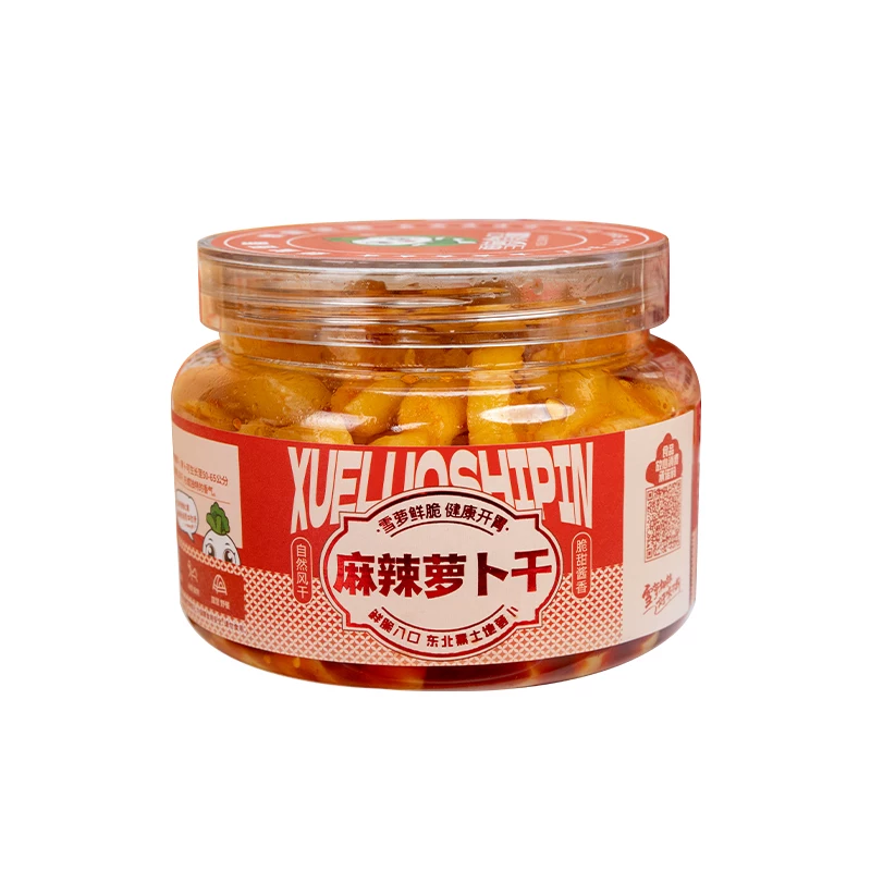 【雪萝】咸菜榨菜脆爽麻辣萝卜干260克*2罐