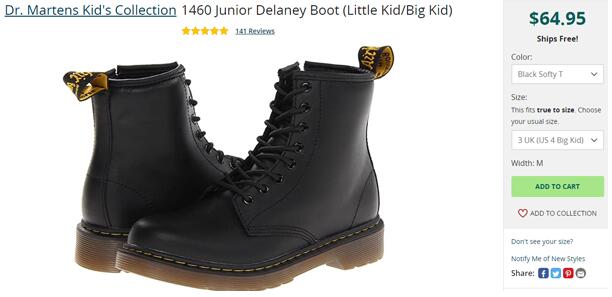 big 4 Dr. Martens AWLEY COMBAT 64.95