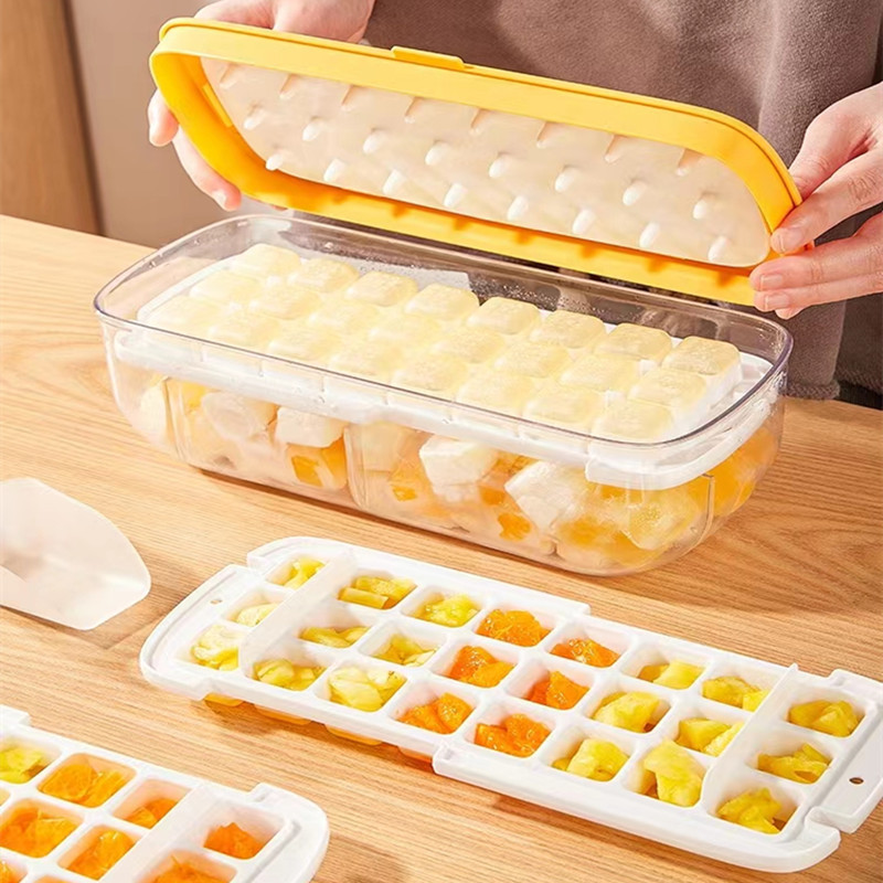 大容量硅胶冰格储冰制冰盒超爽按压出冰块