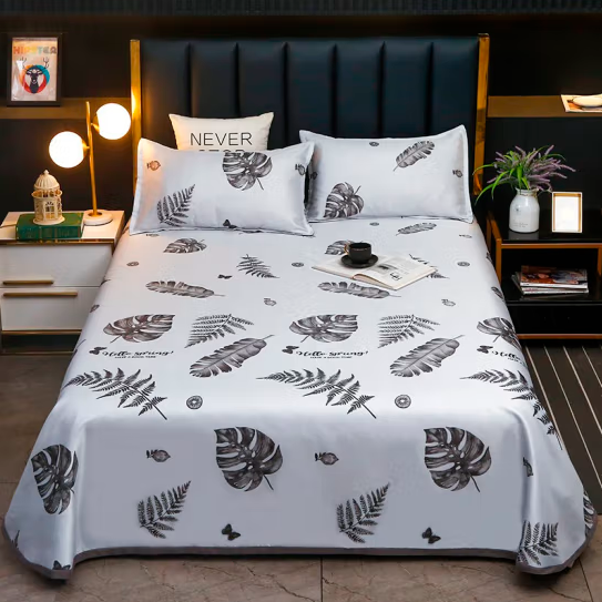 59元包邮！雅鹿 冰丝凉席三件套 单双人折叠软席子 1.5/1.8/2m床通用