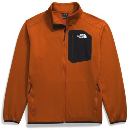 The North Face Crest北面男士抓绒衣 Earthen Copper/Tnf Black M