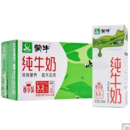 【好价】33.9元包邮！蒙牛 纯牛奶尊享装200ml*24盒