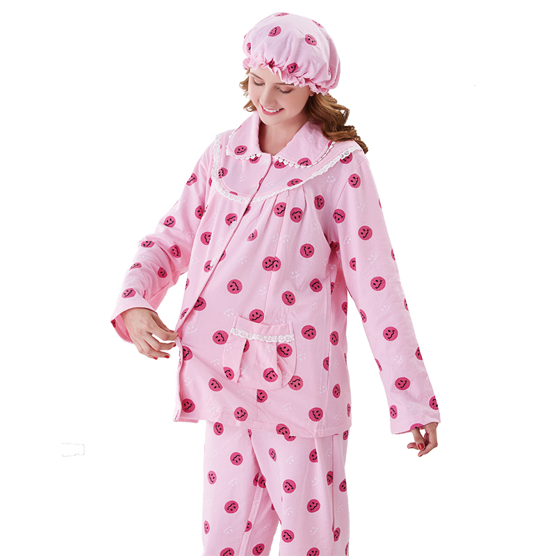 纯棉春秋款月子服薄款产后家居服套装