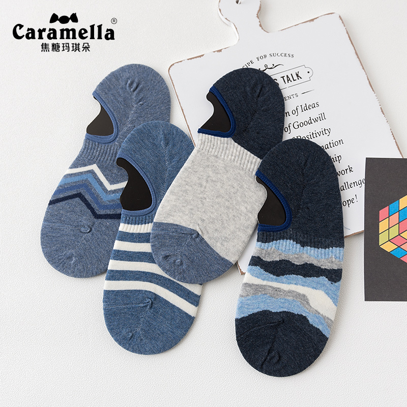 【CARAMELLA】男士隐形船袜子4双