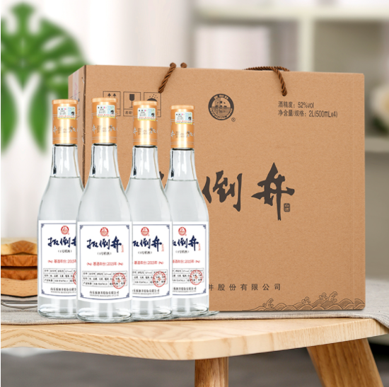 79元包邮！扳倒井 一号样酒52度白酒 500ml*4瓶