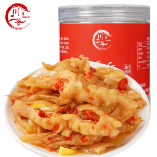 11.44元！川二爷 酸辣柠檬去骨凤爪500g