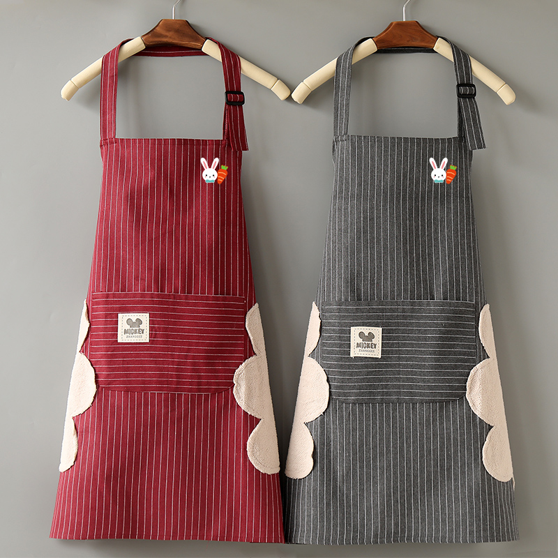 围裙家用厨房工作服女防水夏季