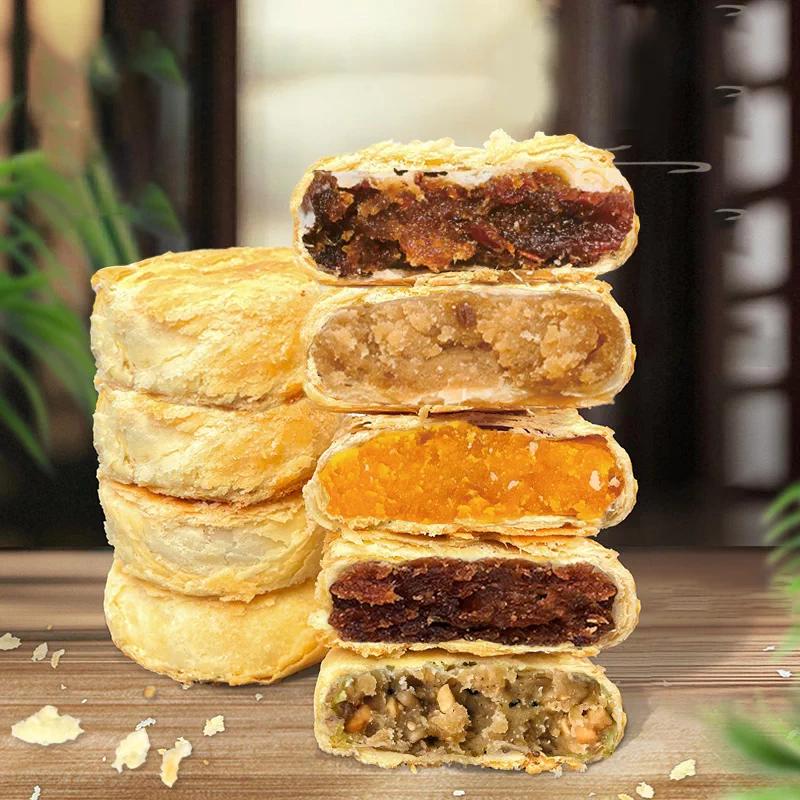 伯香村黄庄月饼礼盒手工蛋黄酥饼老式五仁正宗河北特产苏式糕点