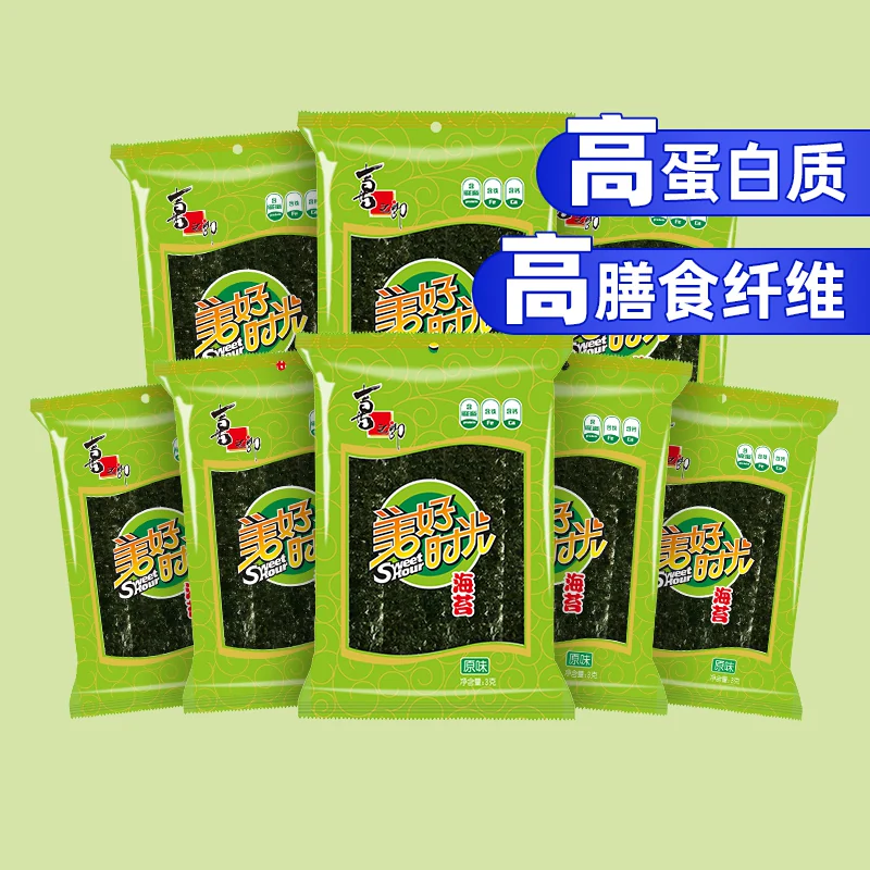 美好时光经典原味海苔3克*8袋
