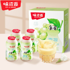 18.9元包邮！味滋源 青提栀子花味乳酸菌饮料 100ml*20瓶