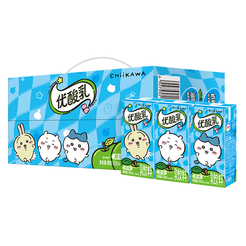 伊利优酸乳原味200ml*12盒整箱