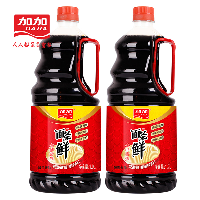 【加加】特级面条鲜酱油生抽1.9L*1