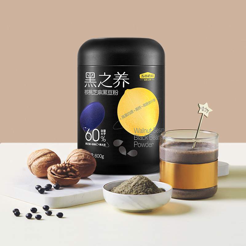 五谷磨房黑芝麻糊核桃黑芝麻养杯礼袋套餐