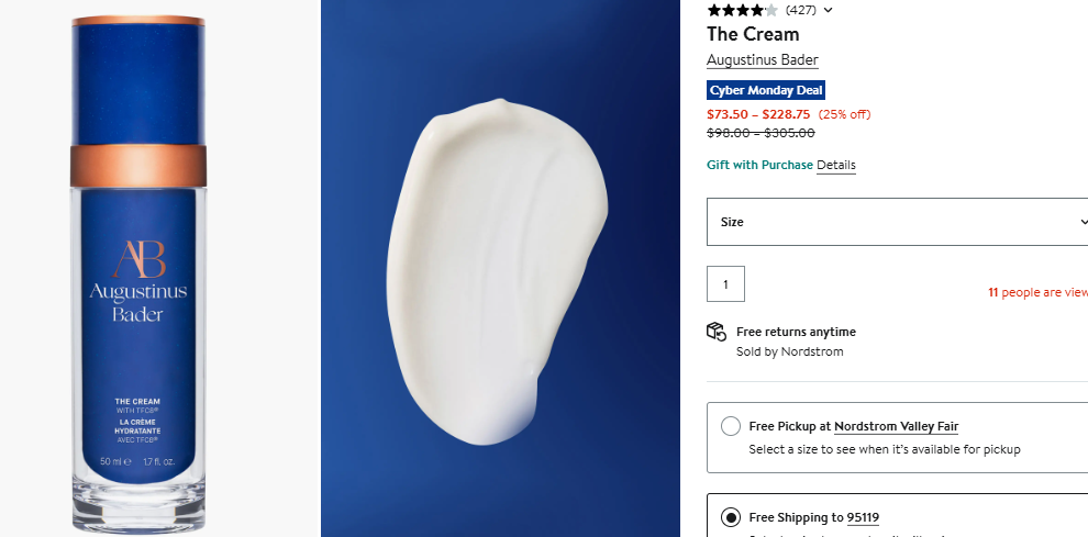 Augustinus Bader The Cream 25% off discount