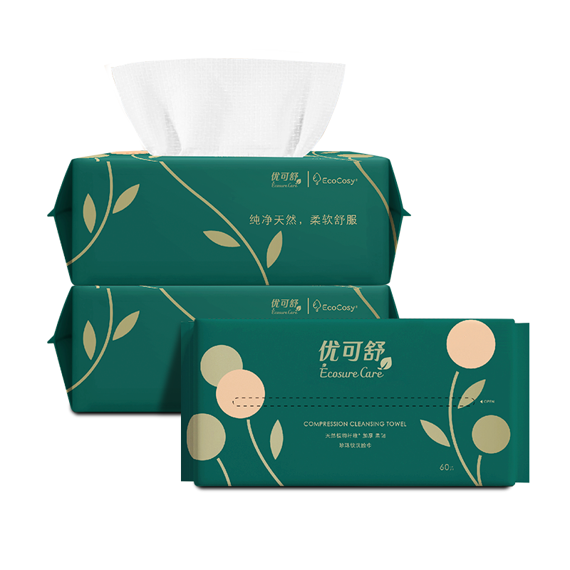 优可舒！抽取式洗脸巾60抽
