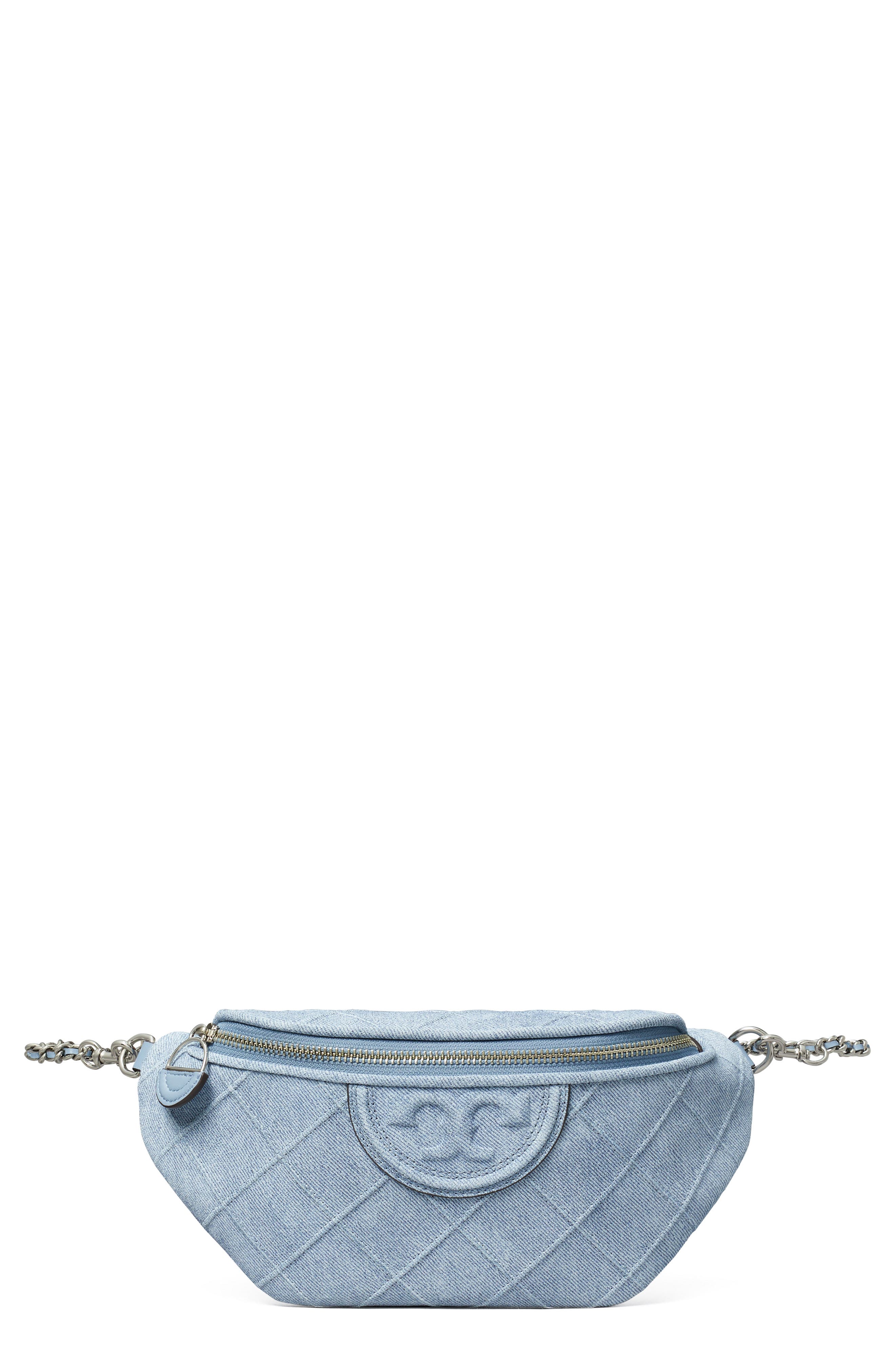 Tory Burch Fleming Denim Belt Bag