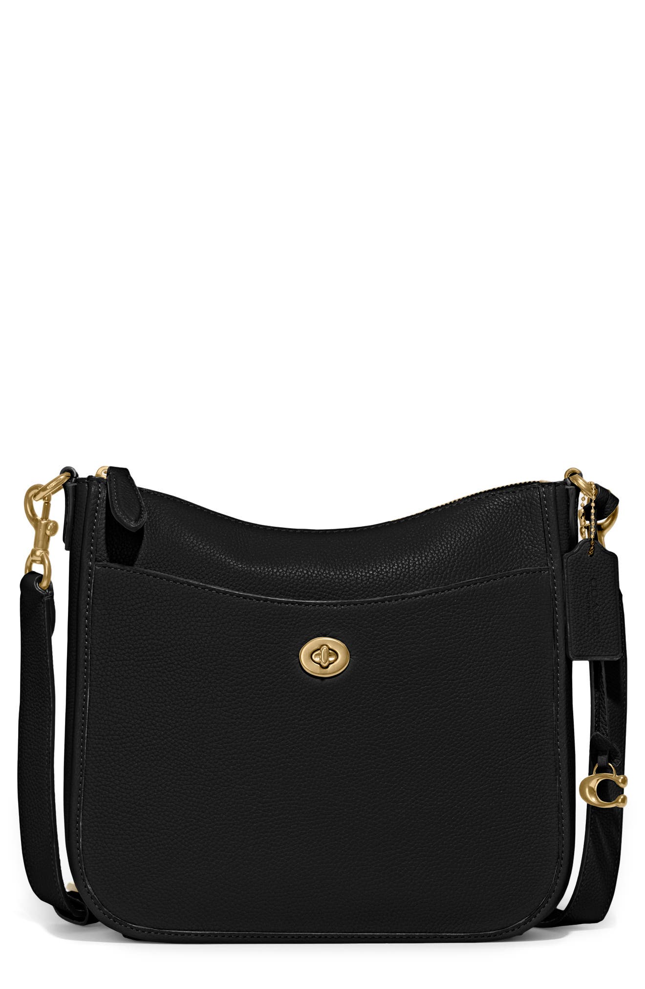 COACH Chaise Pebbled蔻驰单肩包 Black