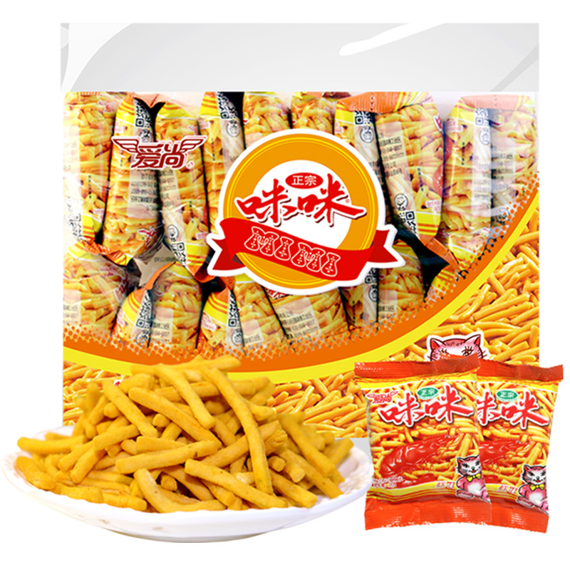 签到咪咪虾条食品薯片礼包360g