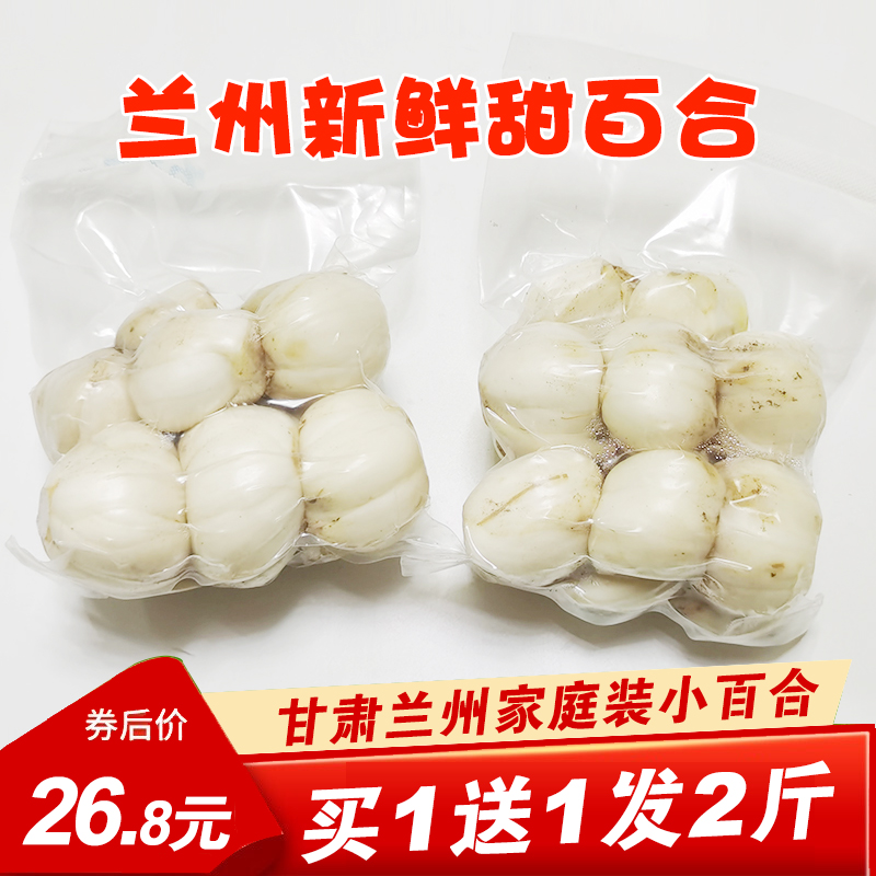 【旗舰店】兰州新鲜百合 小12头皇*2袋/约500g（买赠发2斤）