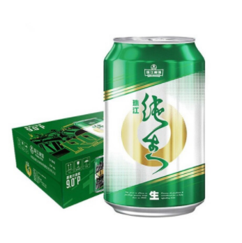 【限地区】19.9元包邮！珠江啤酒 纯生啤酒330ml*24听