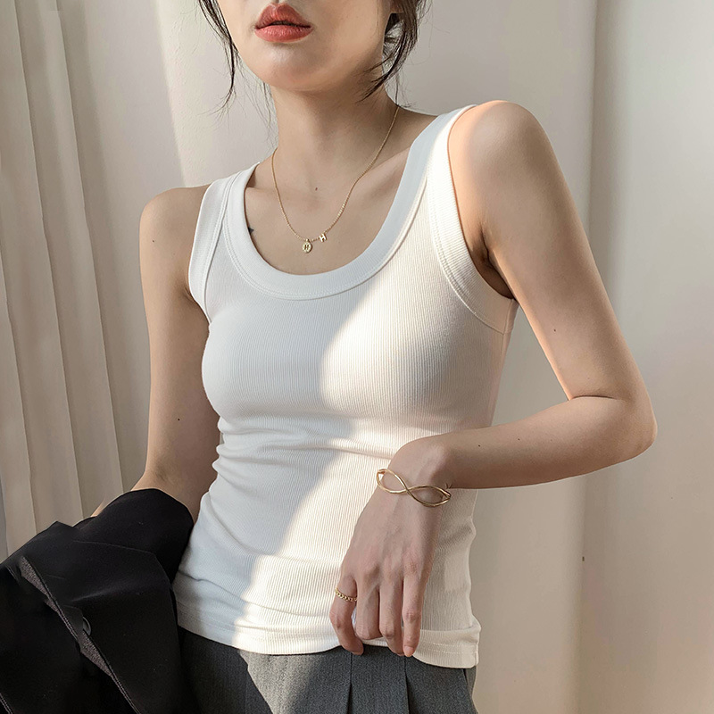 【香菇来了】背心女夏百搭内搭无袖上衣吊带