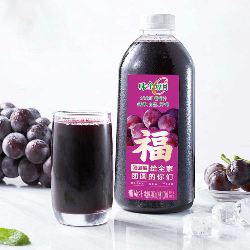 拍4返24元猫卡！味全每日C葡萄汁1000ml*4