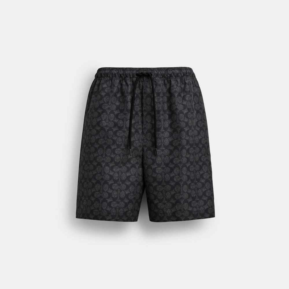 coach signature swim trunks in recycled polyester CZ537-R8E