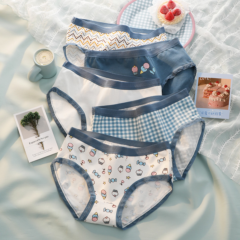 【黛尔佳人】爆款时尚日系少女风纯棉内裤